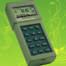 便攜式防水EC/電阻率/TDS鹽度測(cè)定儀HI98188